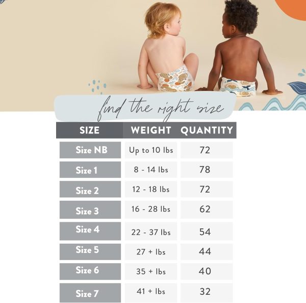 The Honest Company Clean Conscious Diapers | Plant-Based, Sustainable | Fall '24 Limited Edition Prints | Club Box, Size 3 (16-28 lbs), 62 Count  Baby - Image 14