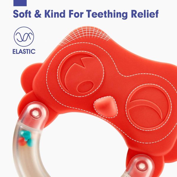 Baby Rattles 0-6 Months Rattles for Babies 0-6 Months Baby Rattles Toys 0-3-6-12 Months Infant Rattle Toys for Babies 0-6 Months Teething - Newborn Baby Boy Girl Rattles Set Wrist Socks : Toys & Games - Image 5