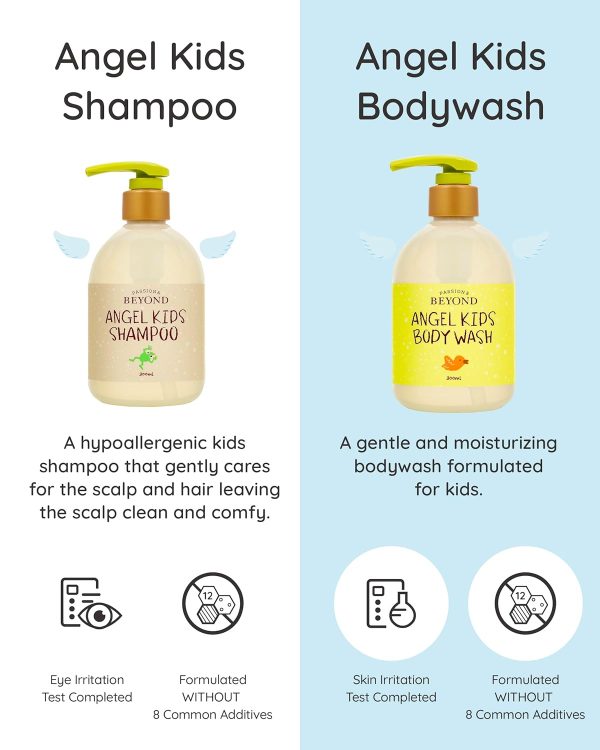 BEYOND Angel Kids Bath Gift Set (25.7fl oz , 3-Piece Bath & Shower Set) - Vegan Korean Skin Care. Baby Shampoo, Body Wash, Hyaluronic  Beauty & Personal Care - Image 12