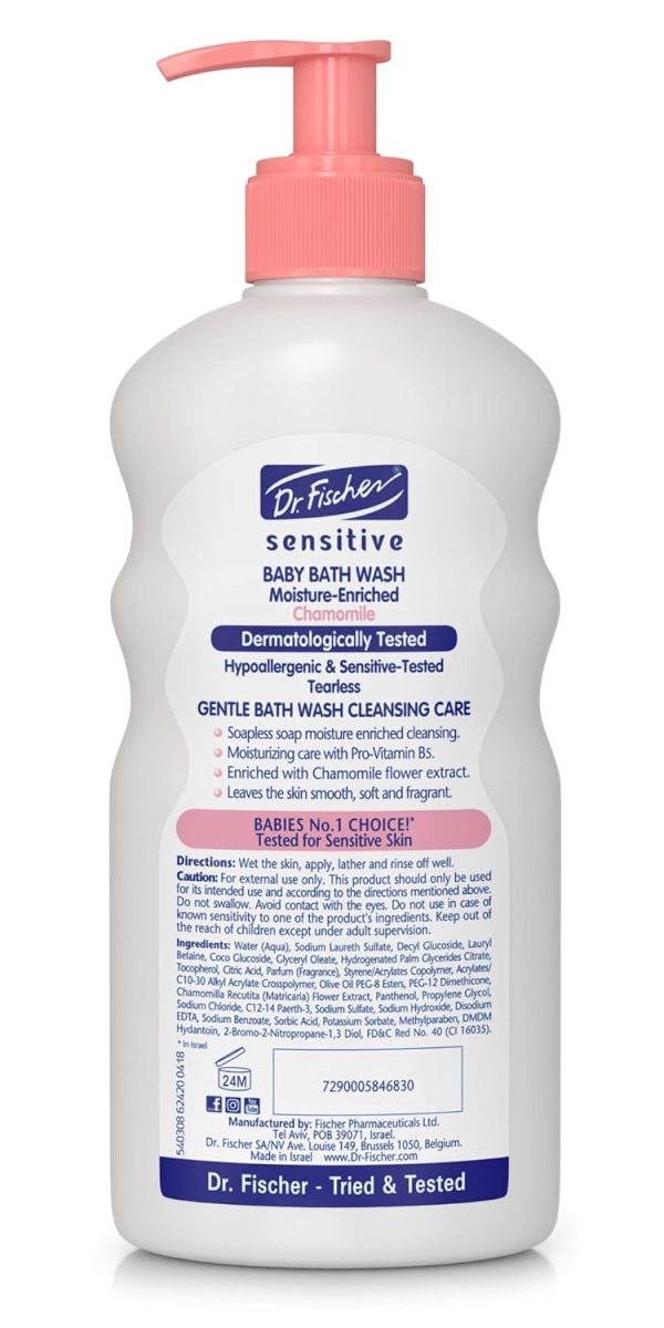 Dr. Fischer Sensitive Baby Bath Set - Baby Bath Wash, Tearless Shampoo, Lotion, & Eye Care Wipes, Baby Bath Essentials - Vitamin Rich Baby Wash Set, Baby Wash and Shampoo Sets - Daily Baby Skin Care  Baby - Image 21