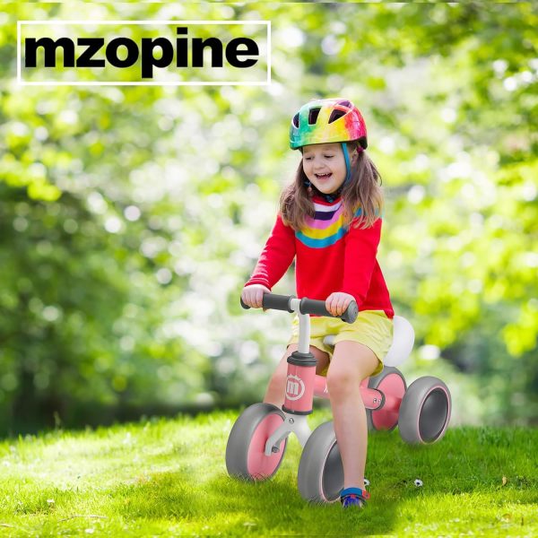 mzopine Baby Balance Bike Toddler Bike Kids Toys for 1 Year Old Boys Girls 12-24 Months Toys Kids Balance Bike Best First Birthday Gifts Children Walker Baby Walker 4 Wheels Bicycle (Purple)  Sports & Outdoors - Image 22