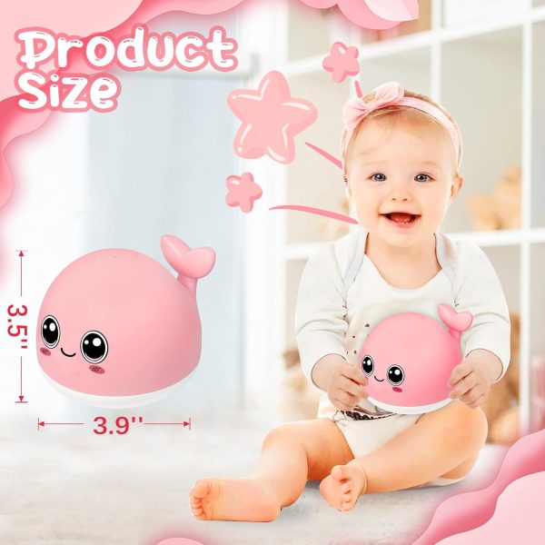 TFS TOP·FANS Bath Toy Baby Girl Gift Pink Whale for 6-12 Months Old Infant Girl Light Up Fountain Bathtub Water Toys 3 4 5 7 8 9 10 15 Birthday Shower Gifts 18-24 Newborn Essentials Stuff Accessories : Toys & Games - Image 21