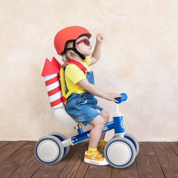 mzopine Baby Balance Bike Toddler Bike Kids Toys for 1 Year Old Boys Girls 12-24 Months Toys Kids Balance Bike Best First Birthday Gifts Children Walker Baby Walker 4 Wheels Bicycle (Purple)  Sports & Outdoors - Image 25