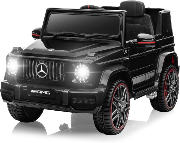 FanttikRide 12V 7Ah Licensed Mercedes-Benz G63 Ride on Car for Kids Ages 3-6, Electric Car Ride on Toys w/Parent Remote, Wireless Music, Suspension System - AMG G63 Large, Black  Toys & Games - Image 9