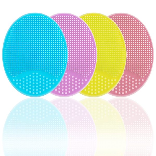 Baby Bath Brush, JEXCULL Baby Cradle Cap Brush for Babies Newborns Premium Silicone Baby Scalp Scrubber Massage Exfoliator Brush Multifunctional Baby Bath Essentials  Baby