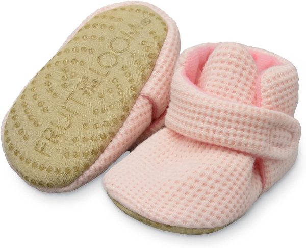 | Fruit of the Loom Cozy Thermal Wrap Booties with Non-Skids for Baby Girls, Boys, Unisex | Boots - Image 20