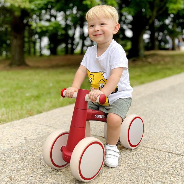 SEREED Baby Balance Bike for 1-2 Year Olds - 4 Wheels, First Bike for Toddlers, Birthday Gift (Green)  Toys & Games - Image 25