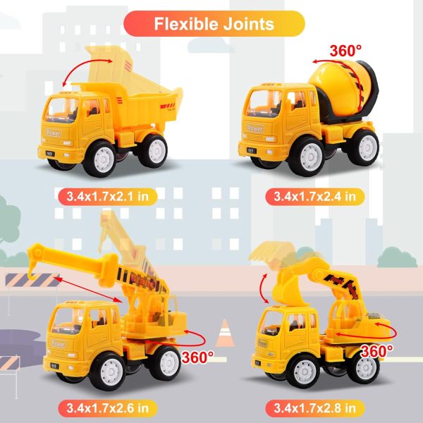 Nicmore Construction Truck Toddler Toys Car Toys for 1 2 3 4 Year Old Boy 5 in 1 Carrier Toys for Kids Age 1-3 2-4| 18 Months 2 Year Old Boy Christmas Birthday Gifts : Toys & Games - Image 14