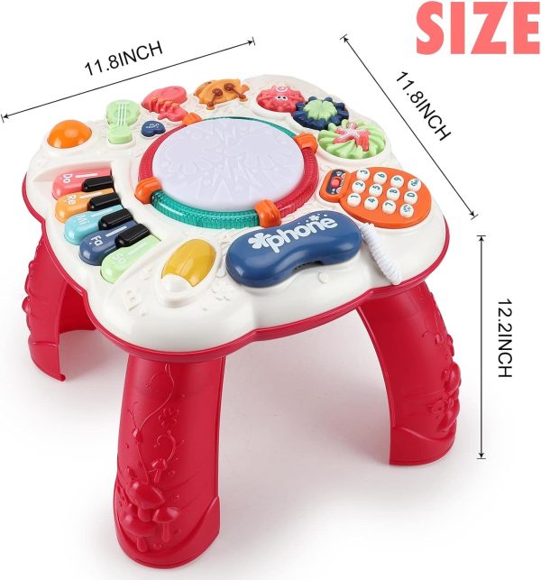 BACCOW Baby & Toddler Toys, Baby Activity Center 6 to 12-18 Month Old, Learning Musical Table Toys for 1 2 3 Year Old Boys Girls Gifts  Toys & Games - Image 20