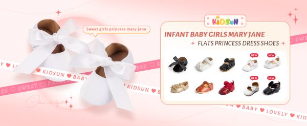 | KIDSUN Infant Baby Girls Mary Jane Shoes Soft Sole Ballet Slippers Bow Princess Newborn Dress Wedding Flat Shoes (3-6 Months Infant, A-Beige(Velvet), 3_Months) | Mary Jane - Image 7