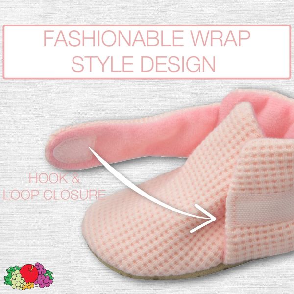 | Fruit of the Loom Cozy Thermal Wrap Booties with Non-Skids for Baby Girls, Boys, Unisex | Boots - Image 22