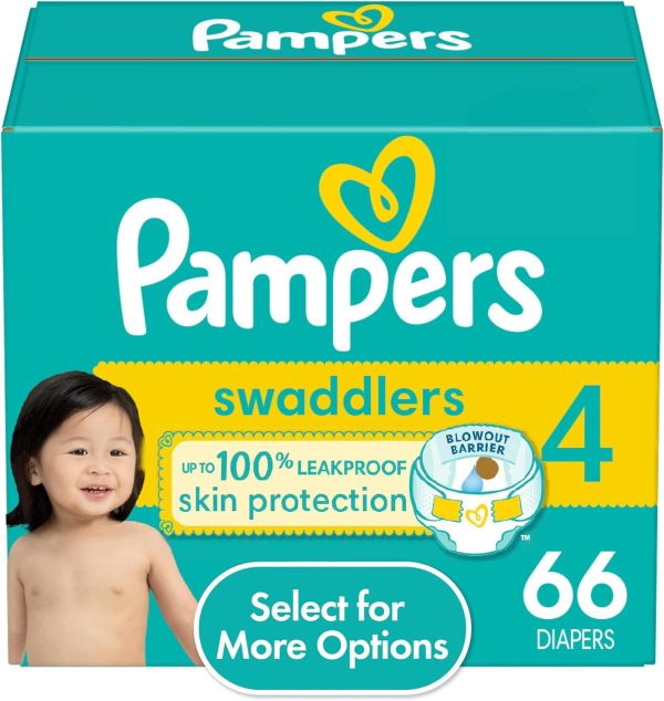Pampers Swaddlers, Baby Diapers, Size 4, 66 Ct  Baby - Image 12