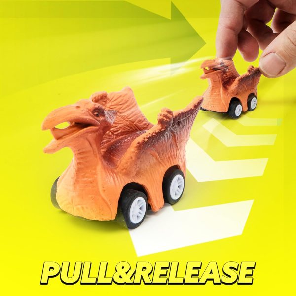 JOYIN 13 in 1 Dinosaur Toys for Kids 3-5, Dinosaur Truck with 12 Pull Back Cars, Dinosaur Cars Set, Birthday Gifts Toys for 3 4 5+ Year Old Boy, Transport Carrier Truck for Toddlers 3-4 Years  Toys & Games - Image 14