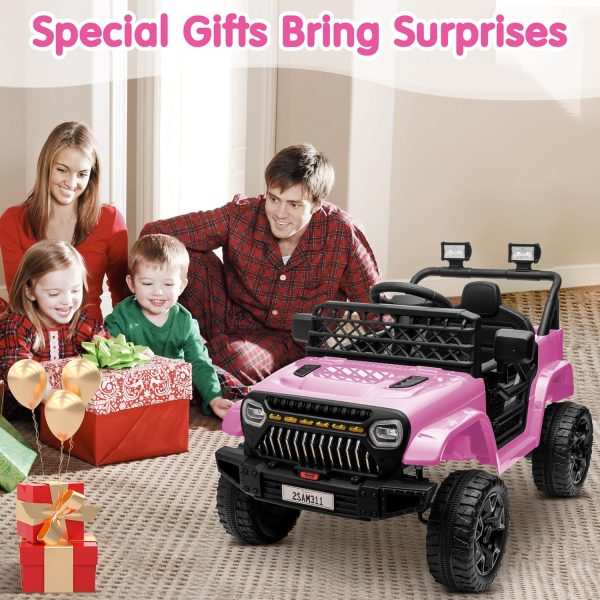 JOYRACER 12V Ride on Car with Remote Control Power 4 Wheels, 3 Speeds, Bluetooth Music, Led Lights, Spring Suspension, Electric Vehicles Jeeps Truck Toy for Boys Girls  Toys & Games - Image 17