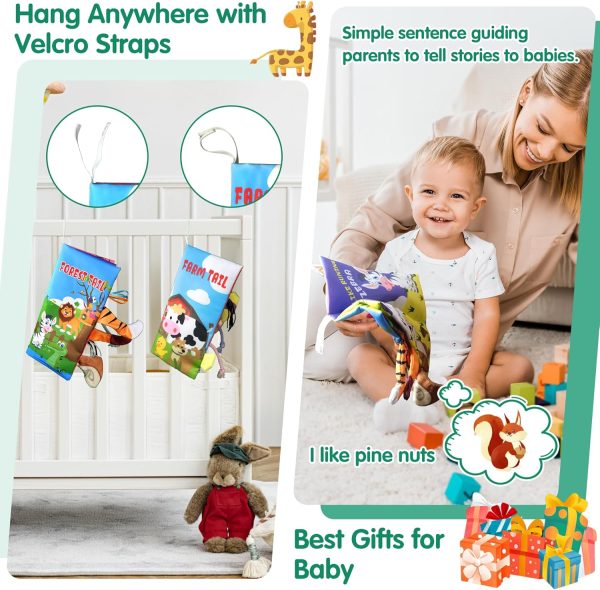 Richgv 2 Packs Baby Books Toys 0-6-12 Months,Touch and Feel Soft Crinkle Tail Books for Newborn Infant Baby 0-3-6-12 Months,Baby Boy Girl Toys Gifts Shower Books Gifts Christmas Stocking Stuffers  Toys & Games - Image 18