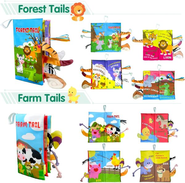 Richgv 2 Packs Baby Books Toys 0-6-12 Months,Touch and Feel Soft Crinkle Tail Books for Newborn Infant Baby 0-3-6-12 Months,Baby Boy Girl Toys Gifts Shower Books Gifts Christmas Stocking Stuffers  Toys & Games - Image 15