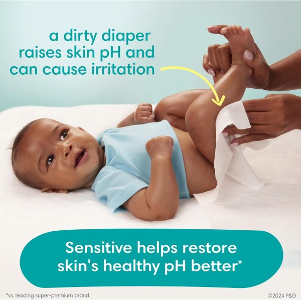 Pampers Baby Diapers and Wipes Starter Kit, Swaddlers Disposable Sizes 1 (198 Count) & 2 (186 Count) with Sensitive Water Based 12X Multi Pack Pop-Top Refill (1008 Count)  Baby - Image 18