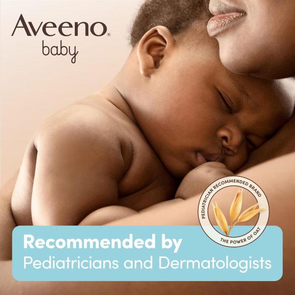 Aveeno Baby Bathtime Solutions Baby & Me Gift Set with Baby Wash & Shampoo, Calming Baby Bath, Baby Daily Moisturizing Lotion & Stress Relief Body Wash for Mom, Oatmeal, 4 Items  Baby - Image 3