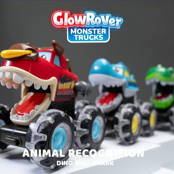 JOYIN 3 Pack Monster Truck Toy - Motion Activated Light-Up Cars for Toddlers - Monster Treads Lightning Wheels - Baby Toy Present - Press & Go Cars for Boys Girls  Toys & Games - Image 18