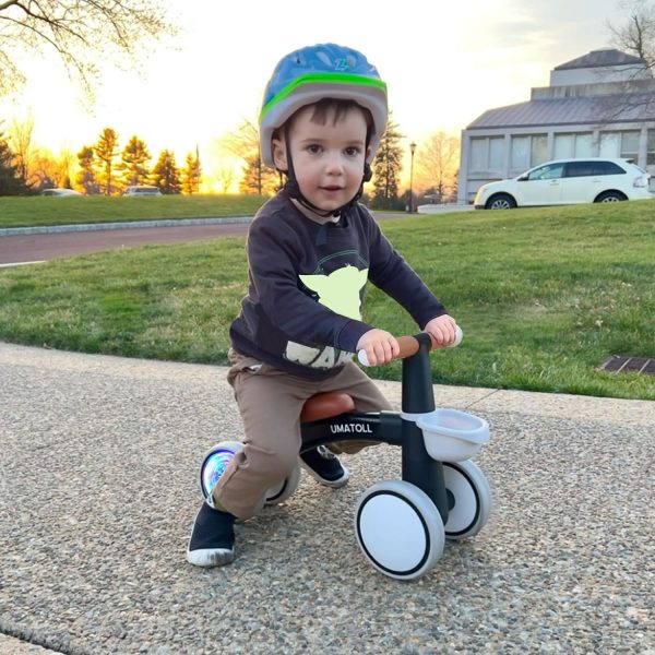 Umatoll Colorful Lighting Baby Balance Bike for 1-2 Year Old Boys Girls, Adjustable Soft Seat & Removable Basket, 12-24 Months Toddler Balance Bike, First Birthday Gift  Toys & Games - Image 17
