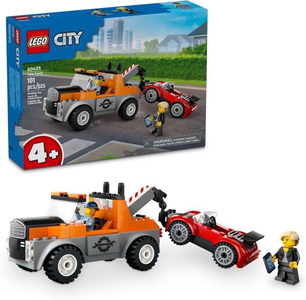 LEGO City Tow Truck and Sports Car Repair Building Set, Kids Gift Idea with 2 Minifigures and Accessories Including a Cochlear Implant, Pretend Play Tow Truck Toy for Boys & Girls Ages 4 and Up, 60435  Toys & Games - Image 7