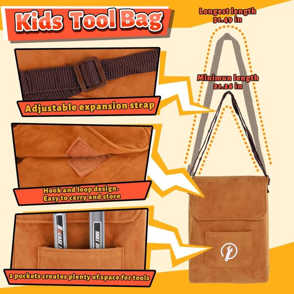 Kids Tool Set,MAGIC4U 26PCS Toddler Tool Set with Tool Bag,8 Tools Equipements,Pretend Play Construction Kits for Kids Age 3-6 Years Old,Toddler Boy Toys  Toys & Games - Image 16