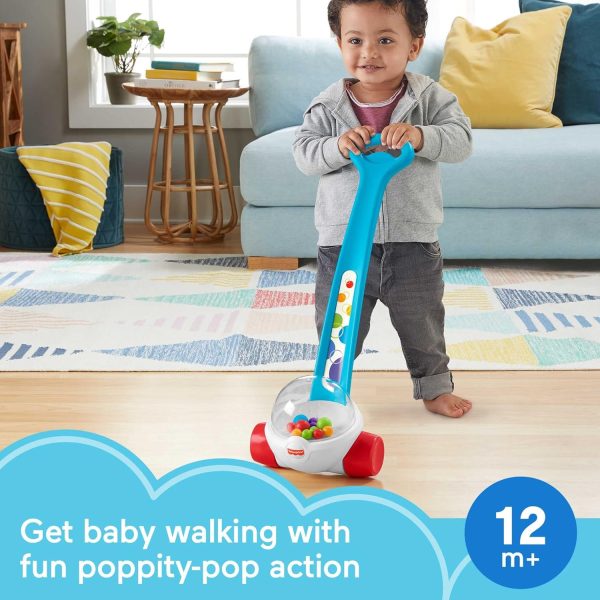 Fisher-Price Baby & Toddler Toy Corn Popper Blue Push-Along with Ball-Popping Action for Infants Ages 1+ Years, 2-Piece Assembly  Toys & Games - Image 8