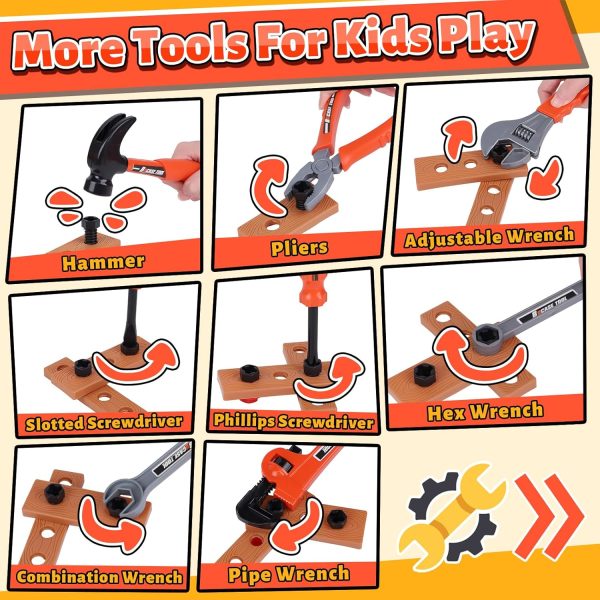 Kids Tool Set,MAGIC4U 26PCS Toddler Tool Set with Tool Bag,8 Tools Equipements,Pretend Play Construction Kits for Kids Age 3-6 Years Old,Toddler Boy Toys  Toys & Games - Image 13