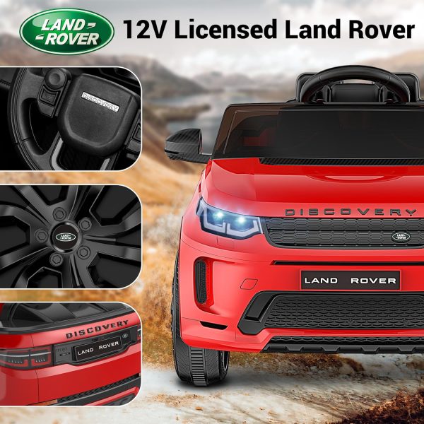ARBELI 12V Licensed Land Rover Kids Electric Car w/Parent Remote Control, Bluetooth, Music, Shock Absorbers, LED Lights, Ride On Toys for Kids Ages 2-5 (Single Seat), Pink  Toys & Games - Image 14