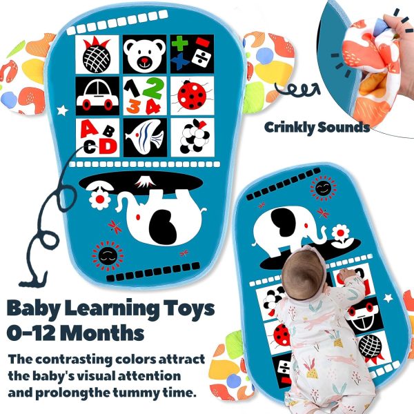 TAMOIE Baby Play Gyms for 0-6 Months, Tummy Time Mat, Baby Play Mat Activity Gym, Kick and Play Piano Gym, Music and Lights, Newborn Baby Gifts for Boys, Blue  Baby - Image 25