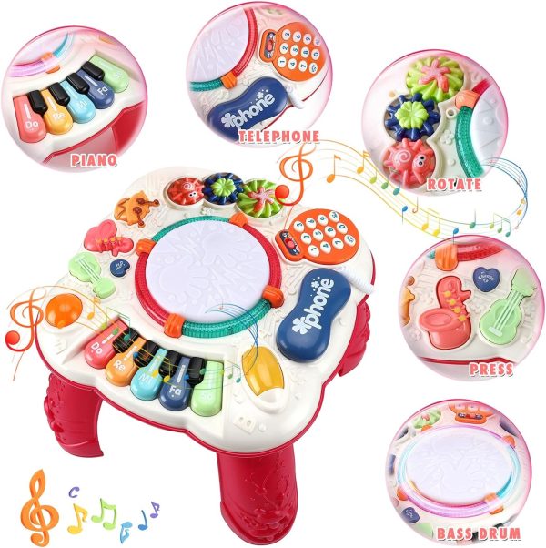 BACCOW Baby & Toddler Toys, Baby Activity Center 6 to 12-18 Month Old, Learning Musical Table Toys for 1 2 3 Year Old Boys Girls Gifts  Toys & Games - Image 16