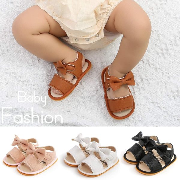 | Babelvit Infant Baby Girl Boy Sandals Comfort Premium Summer Outdoor Casual Beach Shoes with Flower Bowknot Anti Slip Rubber Sole Newborn Toddler Prewalker First Walking Shoes | Sandals - Image 20