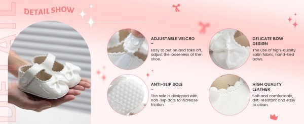 | KIDSUN Infant Baby Girls Mary Jane Shoes Soft Sole Ballet Slippers Bow Princess Newborn Dress Wedding Flat Shoes (3-6 Months Infant, A-Beige(Velvet), 3_Months) | Mary Jane - Image 12