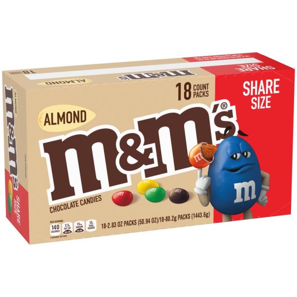 M&M'S Milk Chocolate Candy, Variety Pack, Full Size, Pack of 18 Bulk Candy Chocolate - Image 21