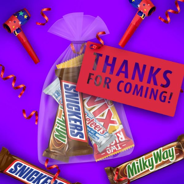 Mars M&M'S, SNICKERS, 3 MUSKETEERS, SKITTLES & STARBURST Variety Pack Full Size Bulk Candy Assortment, 56.11 oz, 30 Count - Image 23