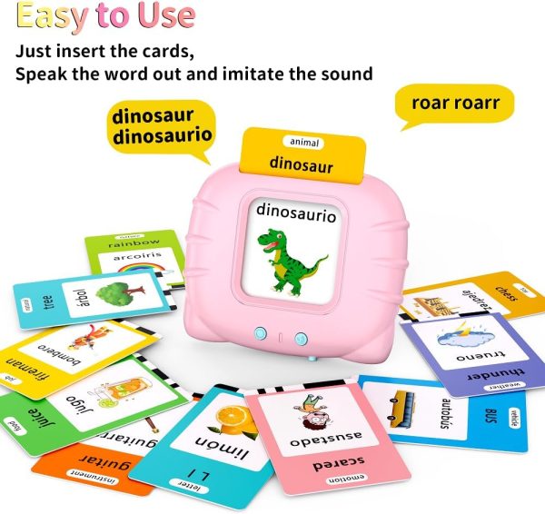 Eaever Educational-Toys with Music, ABC Talking-Flash-Cards with 252 Sight Words, Number, Preschool-Learning-Activities, Pocket Speech for Toddler Ages 1-6 Boys and Girls, Birthday/Easter Gifts, Blue  Toys & Games - Image 18