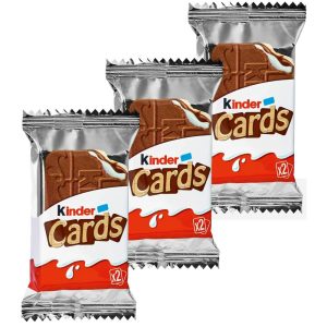 kinder cards chocolate wafers (30 pack of 2)  Grocery & Gourmet Food