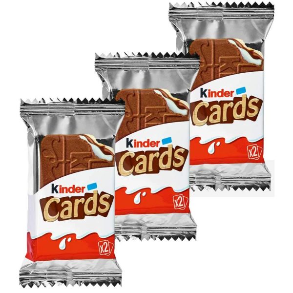 kinder cards chocolate wafers (30 pack of 2)  Grocery & Gourmet Food