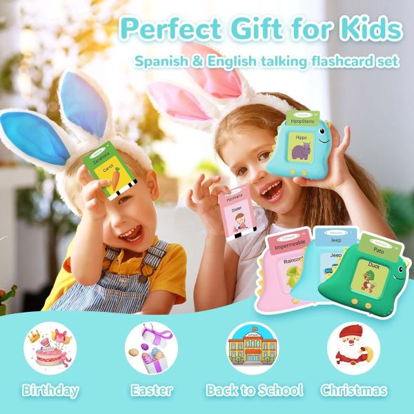 Alotwan Toddler Toys Talking Flash Cards with 510 Sight Words, Montessori Learning Toys for Toddler 1-3 2-4, Autism Sensory Speech Therapy Toys for Boys Girls 2 3 4 5 6 Year Old Kids Gifts  Toys & Games - Image 24
