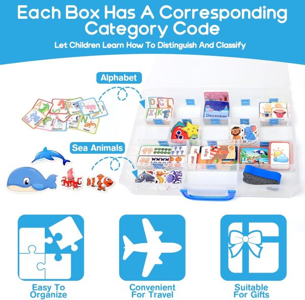 Busy Book for Kids, Montessori Autism Sensory Educational Toys, 12 Pages Toddler Preschool Activity Binder and Early Learning Toys - for Boys & Girls Develops Fine Motor Skills  Toys & Games - Image 21