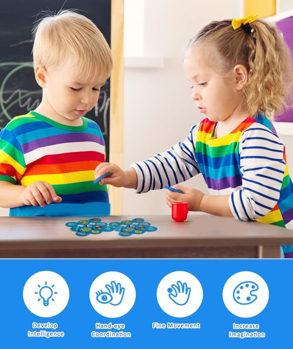 Protado Wooden Match Memory Game for Kids, 24Pc Memory Matching Cards with 5Pc Tattoo Stickers, Educational Memory Matching Game for Pre-Kindergarten Early Learning Development Kids (Animal)  Toys & Games - Image 2