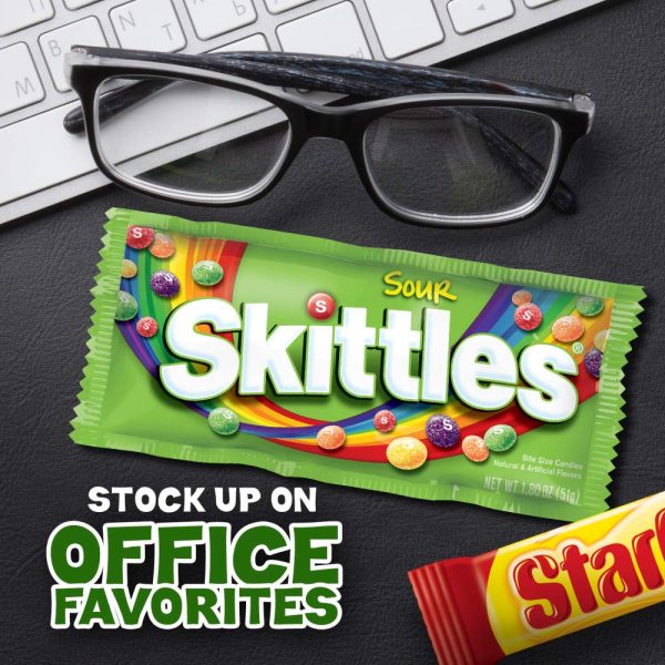 SKITTLES & STARBURST Assorted Candy Variety Pack for Holidays, Gifts, Parties, Candy Assortment, 37.05 oz (30 Count) Bulk Box  Skittles: Grocery & Gourmet Food - Image 3