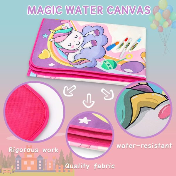 Water Doodle Mat - Kids Painting Writing Color Doodle Drawing Mat Toy Bring Magic Pens Educational Toys for Age 2 3 4 5 6 7 Year Old Girls Boys Age Toddler Gift  Toys & Games - Image 17