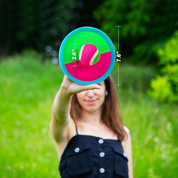 Ayeboovi Kids Toys Toss and Catch Ball Set with 6 Paddles 3 Balls Outdoor Games for Kids Beach Pool Yard Games Toys for 3-12 Years Old Boys Girls Kids Adults Family Birthday Valentine Easter Gifts  Toys & Games - Image 15