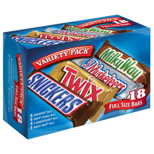 Mars M&M'S, SNICKERS, 3 MUSKETEERS, SKITTLES & STARBURST Variety Pack Full Size Bulk Candy Assortment, 56.11 oz, 30 Count - Image 17
