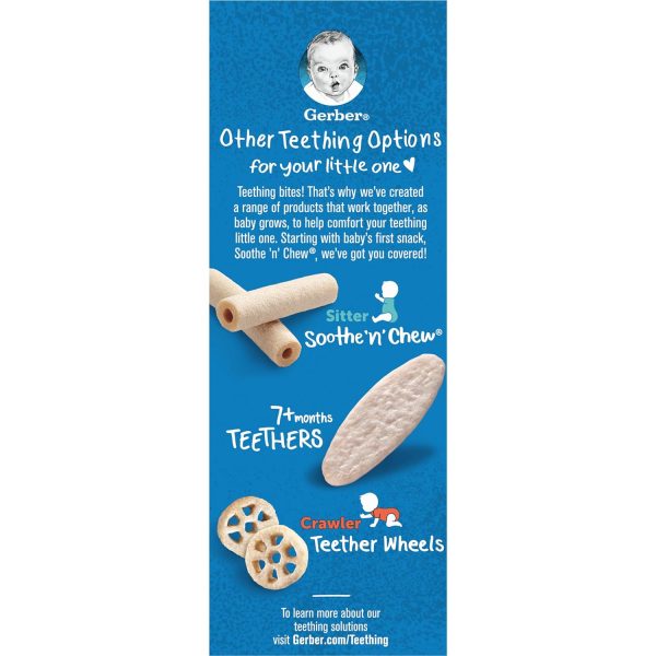 Gerber Snacks for Baby Teethers, Gentle Teething Wafers, Strawberry Apple Spinach, 1.7 Ounce, 12 Count Box (Pack of 6)  Everything Else - Image 4