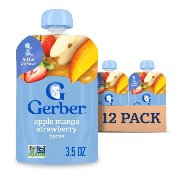 Gerber Baby Food Pouches, Toddler 12+ Months, Assorted Fruit Variety Pack, 3.5 Ounce (Set of 18) - Image 13