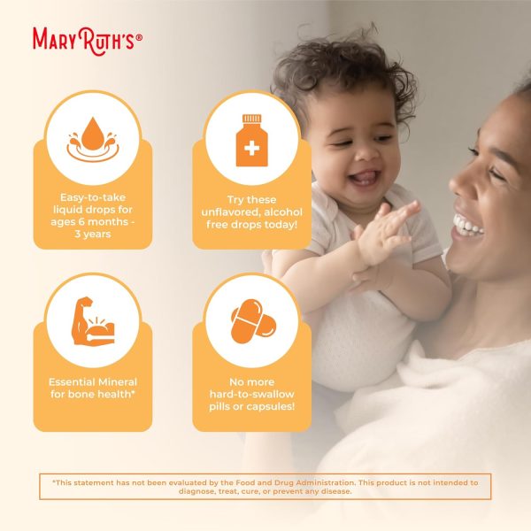MaryRuth Organics USDA Organic Vitamin D Drops | Vitamin D3 Liquid | Sugar Free | Liquid Vitamin D Drops Immune Support for Infants & Toddlers | VIT D3 | Gluten Free | Non-GMO | 90-150 Servings  Health & Household - Image 4