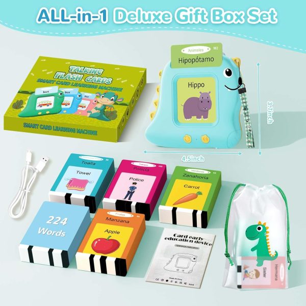Alotwan Toddler Toys Talking Flash Cards with 510 Sight Words, Montessori Learning Toys for Toddler 1-3 2-4, Autism Sensory Speech Therapy Toys for Boys Girls 2 3 4 5 6 Year Old Kids Gifts  Toys & Games - Image 25