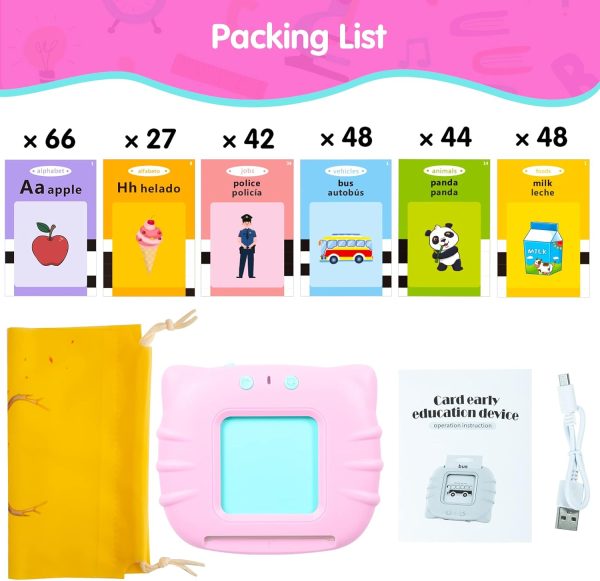 QuTZ Toddler Toys for 2 3 4 5 Year Old Boys and Girls, Autism Sensory Toys for Autistic Children, Learning Montessori Toys, Speech Therapy Toys, 224 Sight Words Talking Flash Cards  Toys & Games - Image 25